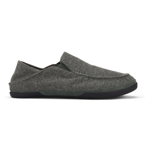 Men's Moloā Hulu II Slippers in Dark Shadow — side profile