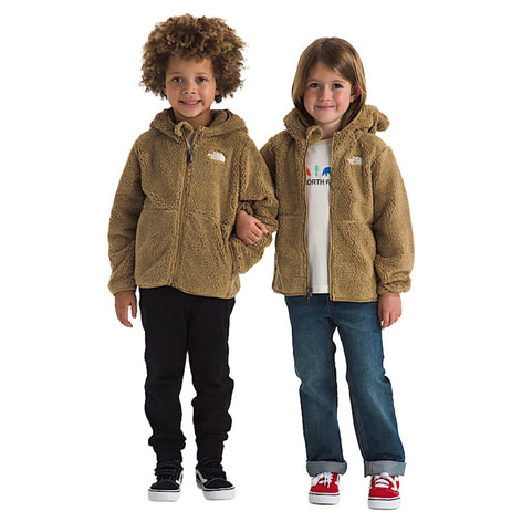 Kids' Campshire Full Zip Hoodie-Sweatshirts & Hoodies-The North Face-Teddy Brown-Mountain Sports