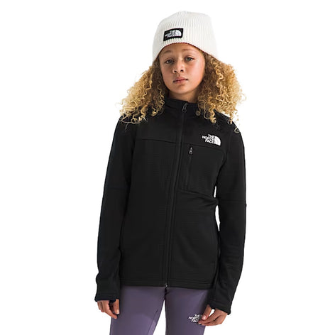 Teen Hike Midlayer Full Zip Jacket-Jackets-The North Face-TNF Black-Mountain Sports