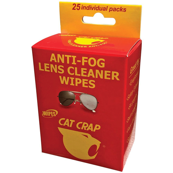 Cat Crap Lens Cleaner Anti-Fog Wipes