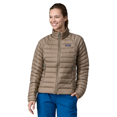 Womens Down Sweater-Jackets-Patagonia-Seabird Grey-Mountain Sports