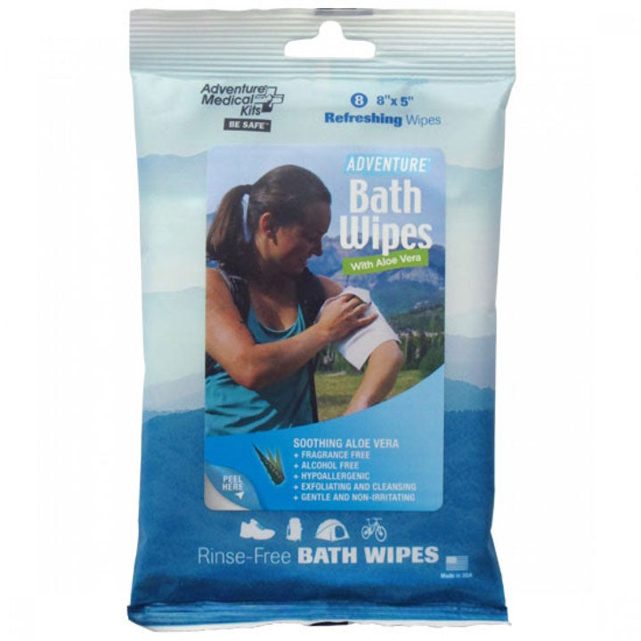 Adventure Medical Kit Adventure Bath Wipes Travel Size Pkg of 8
