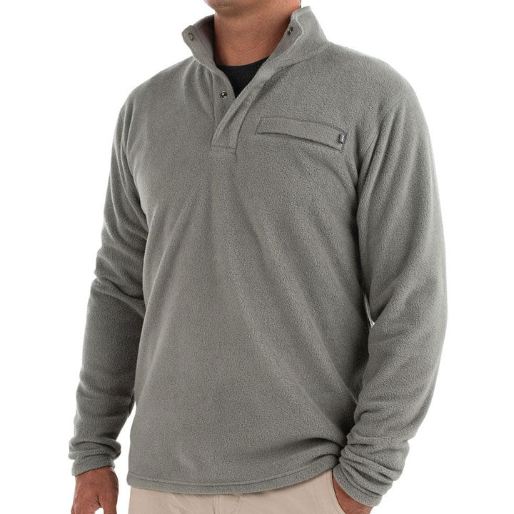 Free Fly Apparel Bamboo Polar Fleece Snap Pullover Mens