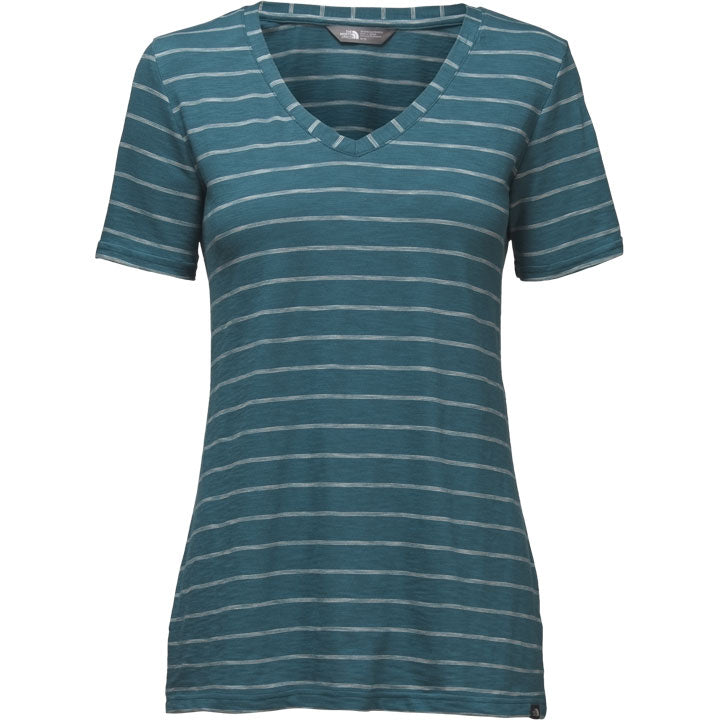 The North Face Sand Scape V-Neck Tee Short Sleeve Womens