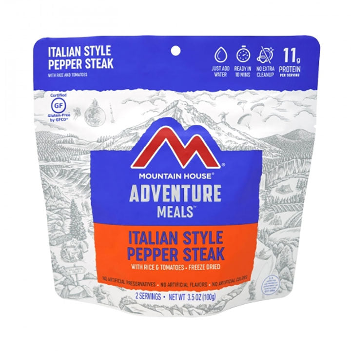 Mountain House Italian Style Pepper Steak with Rice and Tomatoes Gluten Free