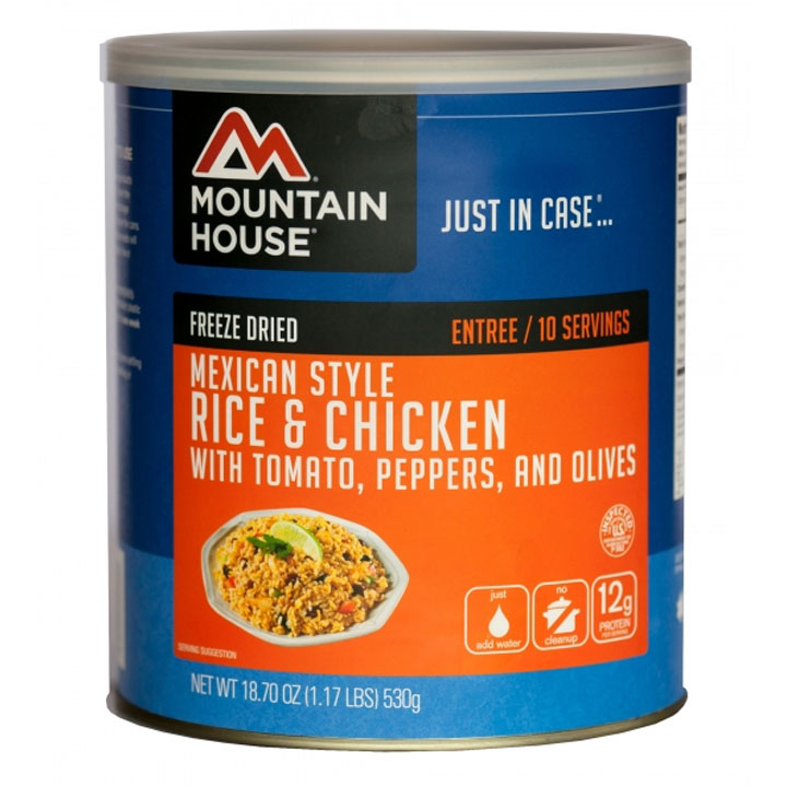 Mountain House Mexican Style Rice and Chicken Number 10 Can