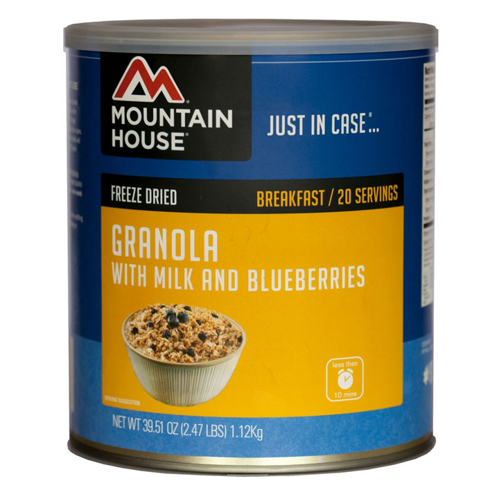Mountain House Granola with Milk and Blueberries Number 10 Can