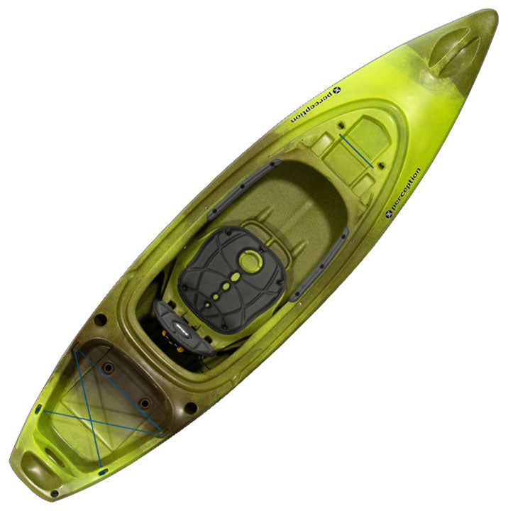 Perception Sound 9.5 Sit Inside Fishing Kayak