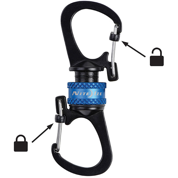 Nite Ize Slidelock 360 Magnetic Locking Dual Carabiner