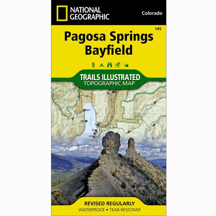 145 Pagosa Springs  Bayfield Area Trail Map Colorado