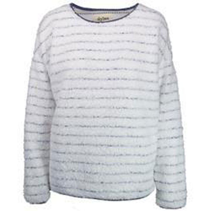 Dylan Melange Classic Stripe Drop Shoulder Crew Womens