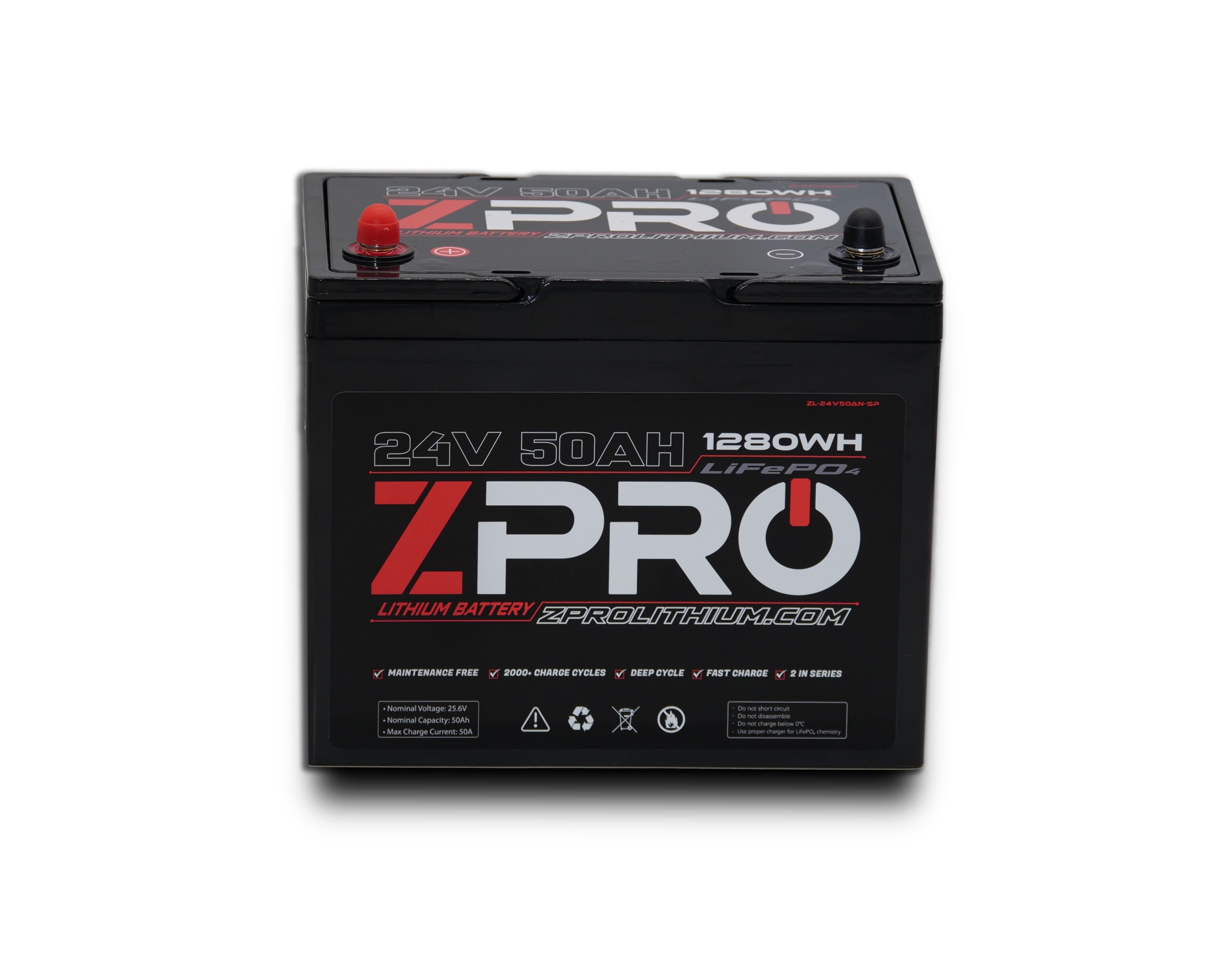 ZPRO 24V50AH LITHIUM BATTERY