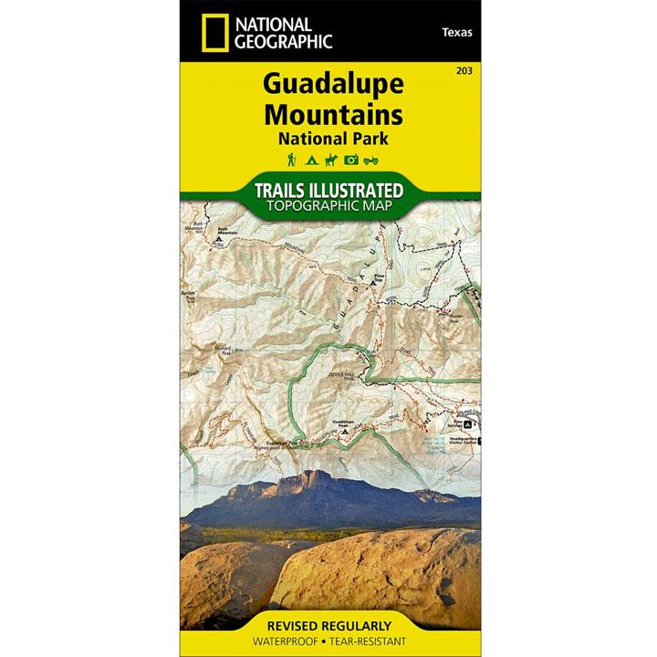 203 Guadalupe Mountains National Park Map Texas