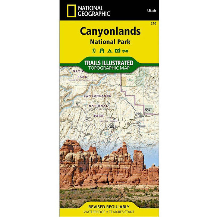 210 Canyonlands National Park Needles - Island Map