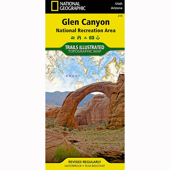 213 Glen Canyon & Capitol Reef Area Map Utah Arizona