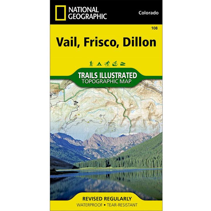 108 Vail - Frisco -Dillon Map Colorado
