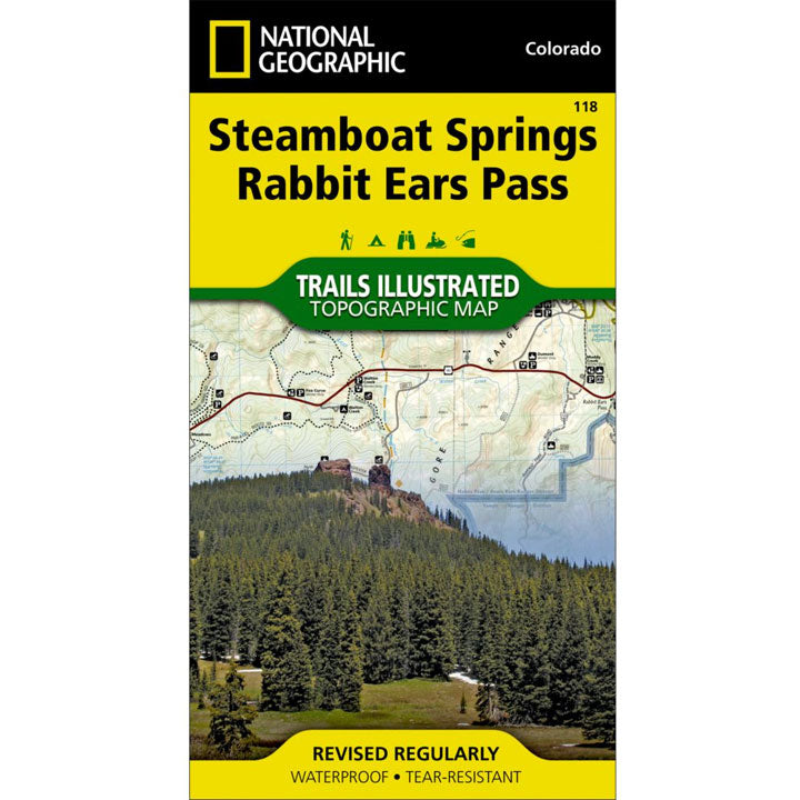 118 Steamboat Springs - Rabbit Ears Pass Trail Map Colorado