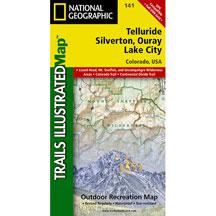 141 Silverton - Ouray - Telluride Map Colorado