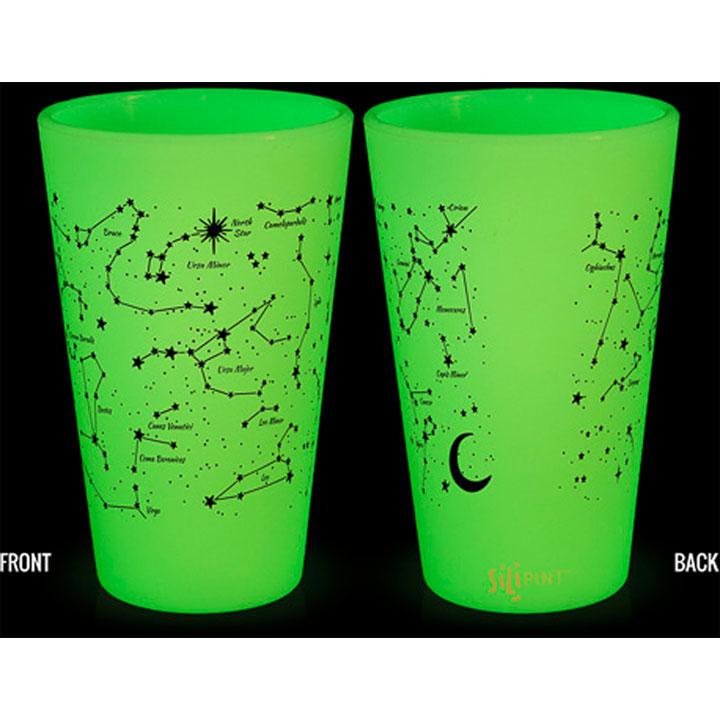 Silipint Glow O Starry Night Pint Glass