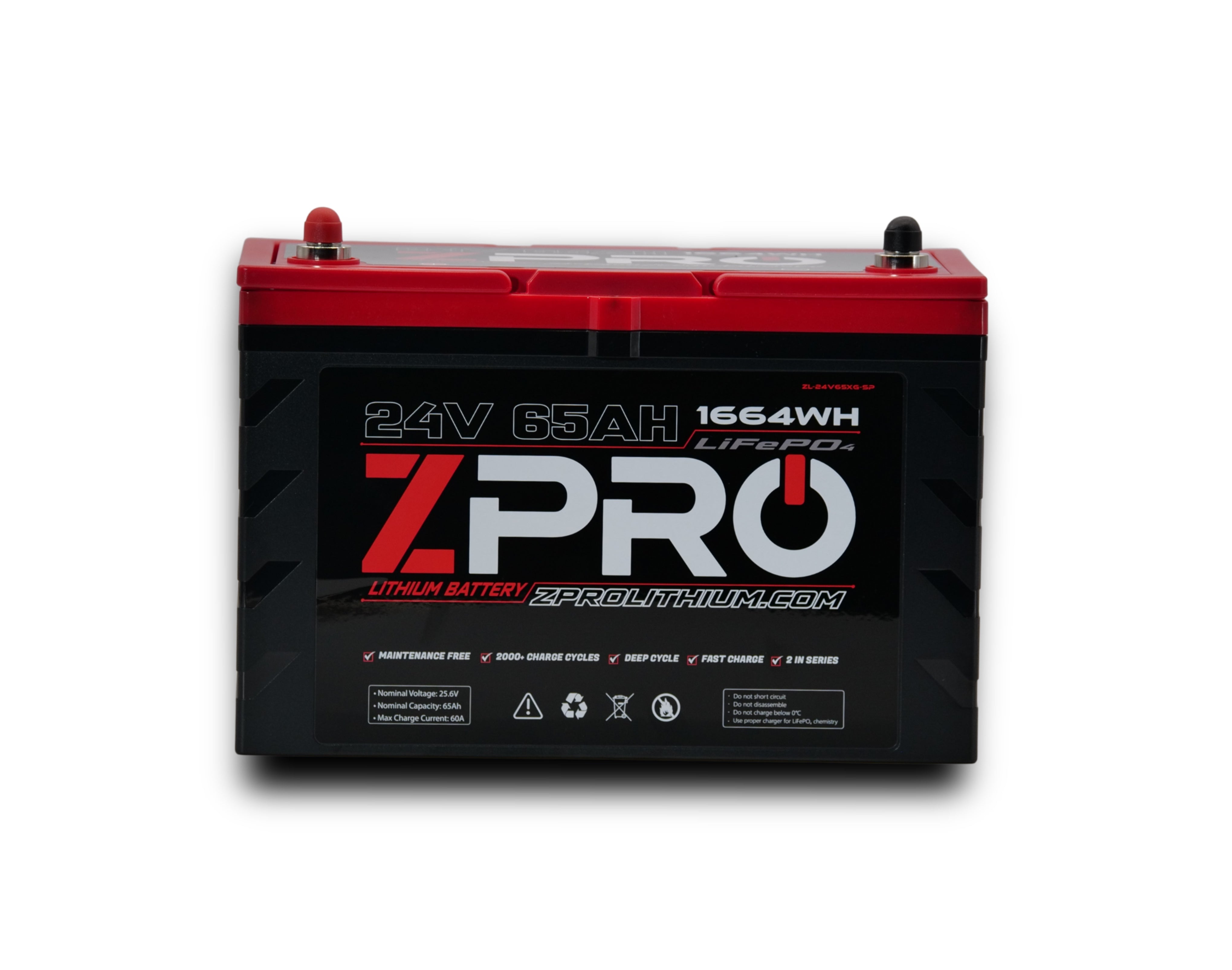 ZPRO 24V65AH LITHIUM BATTERY