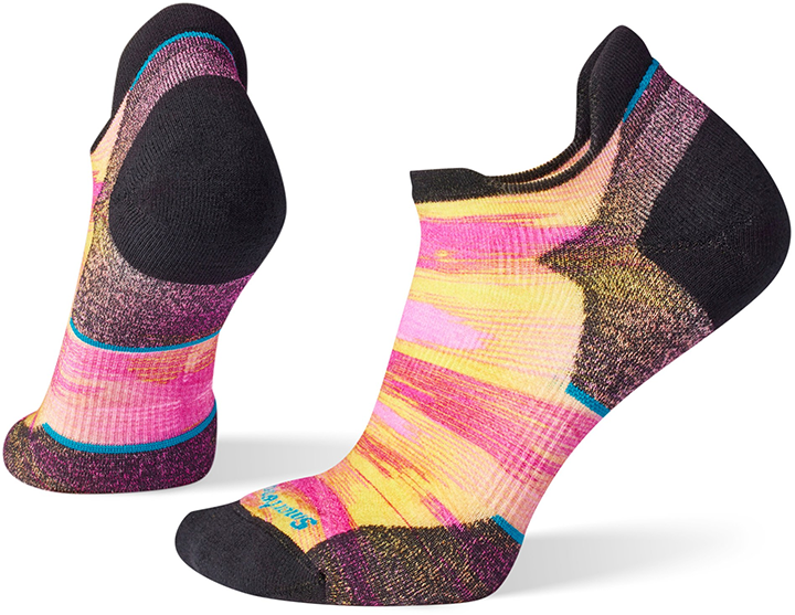 Smartwool Run Targeted Cushion Brush Stroke Print Low Ankle Socks Women's
