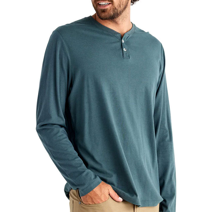 Free Fly Bamboo Heritage Henley Mens