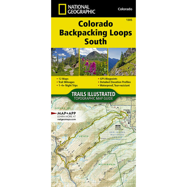 1305 Colorado Topographic Map-Backpacking Loops South
