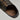 OluKai Men's Nohea Moku slip-on in Charcoal/Clay, heel detail showing the Drop-In Heel