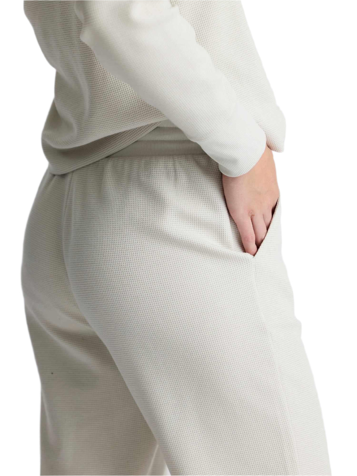 Womens Waffle Jogger-Pants-Free Fly-Birch-Mountain Sports