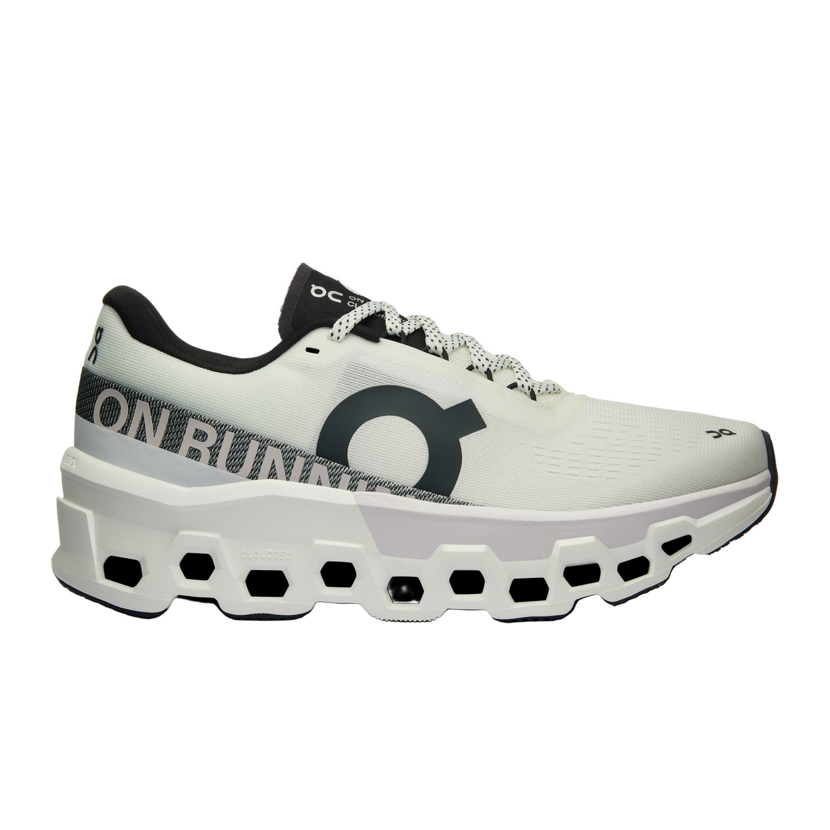 Womens Cloudmonster 2-Road Running Shoes-ON-White/Frost-Mountain Sports