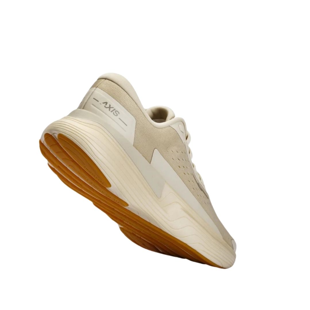Hylo Axis running shoe in Sand/Oat, front view