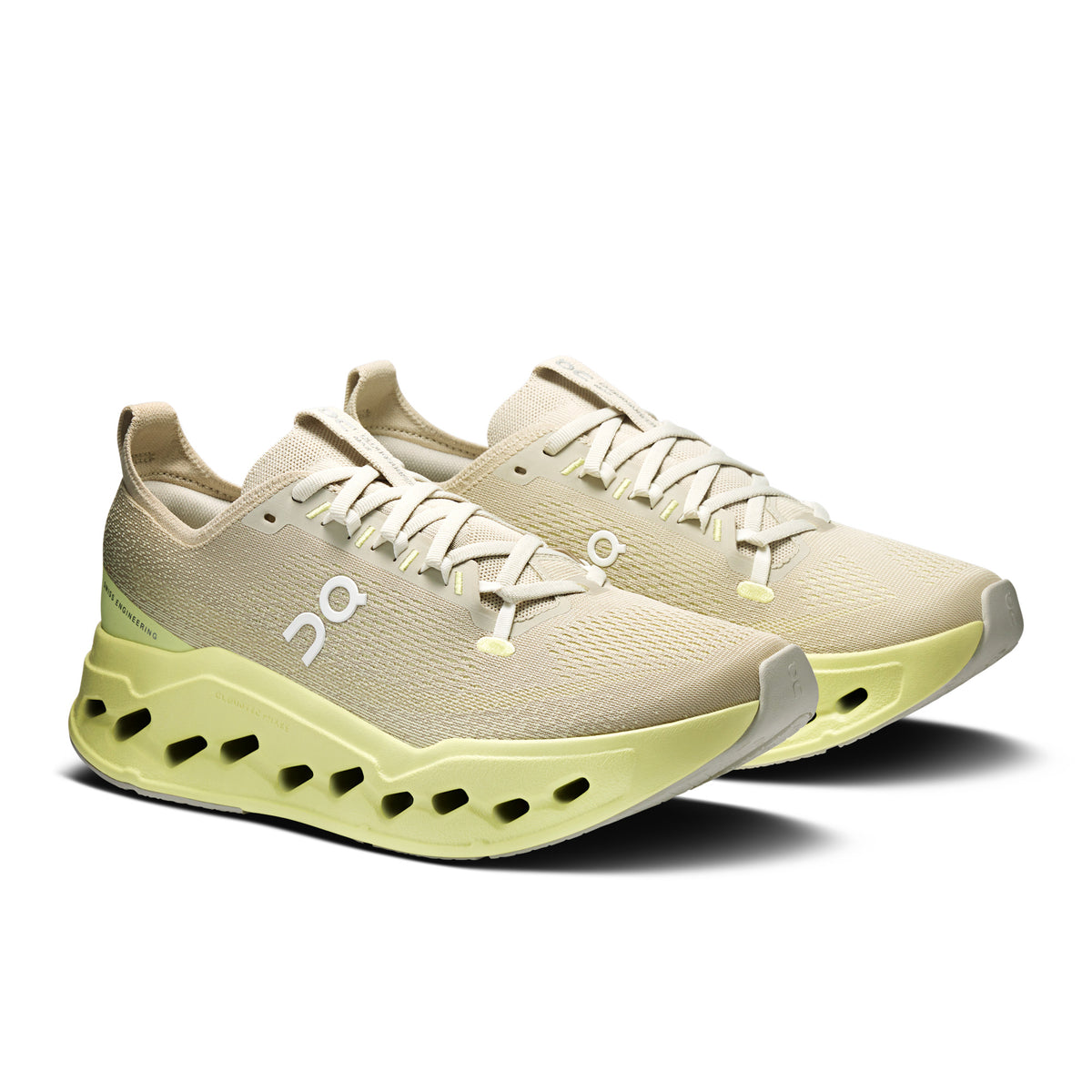 Mens Cloudsurfer Max-Road Running Shoes-ON-Pelican/Limelight-Mountain Sports