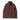 Brown fleece pullover with a brand logo on a light beige background