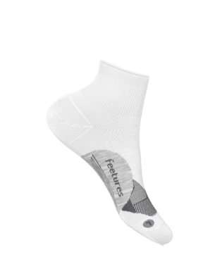 Elite Light Cushion Quarter Socks-Socks & Underwear-Feetures-White-Mountain Sports
