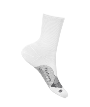 Elite Light Cushion Mini Crew Socks-Socks & Underwear-Feetures-White-Mountain Sports