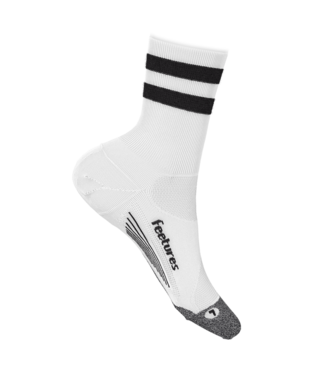 Elite Light Cushion Mini Crew Socks-Socks & Underwear-Feetures-White High Top Stripe-Mountain Sports