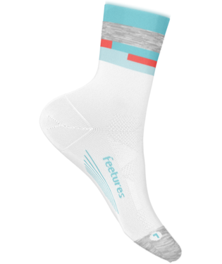 Elite Light Cushion Mini Crew Socks-Socks & Underwear-Feetures-Aquatic White-Mountain Sports