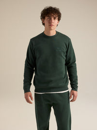 Men's Emblem Fleece Crew Neck Pullover, image 2