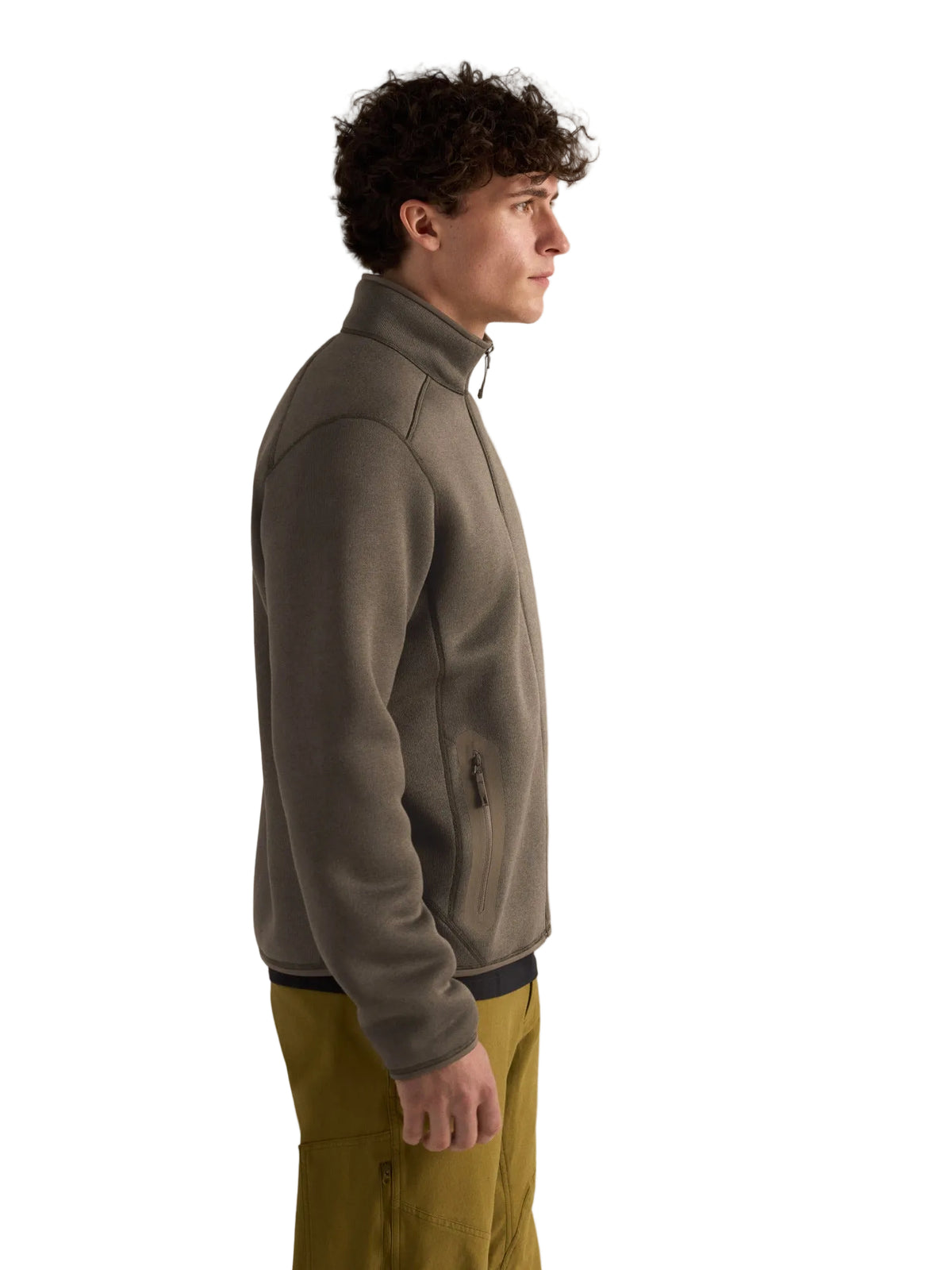 Mens Covert Cardigan-Sweatshirts & Hoodies-Arc'teryx-Mongoose Heather-Mountain Sports