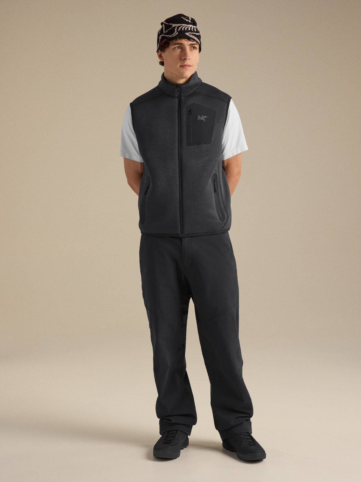 Mens Covert Vest-Vests-Arc'teryx-Black Heather-Mountain Sports
