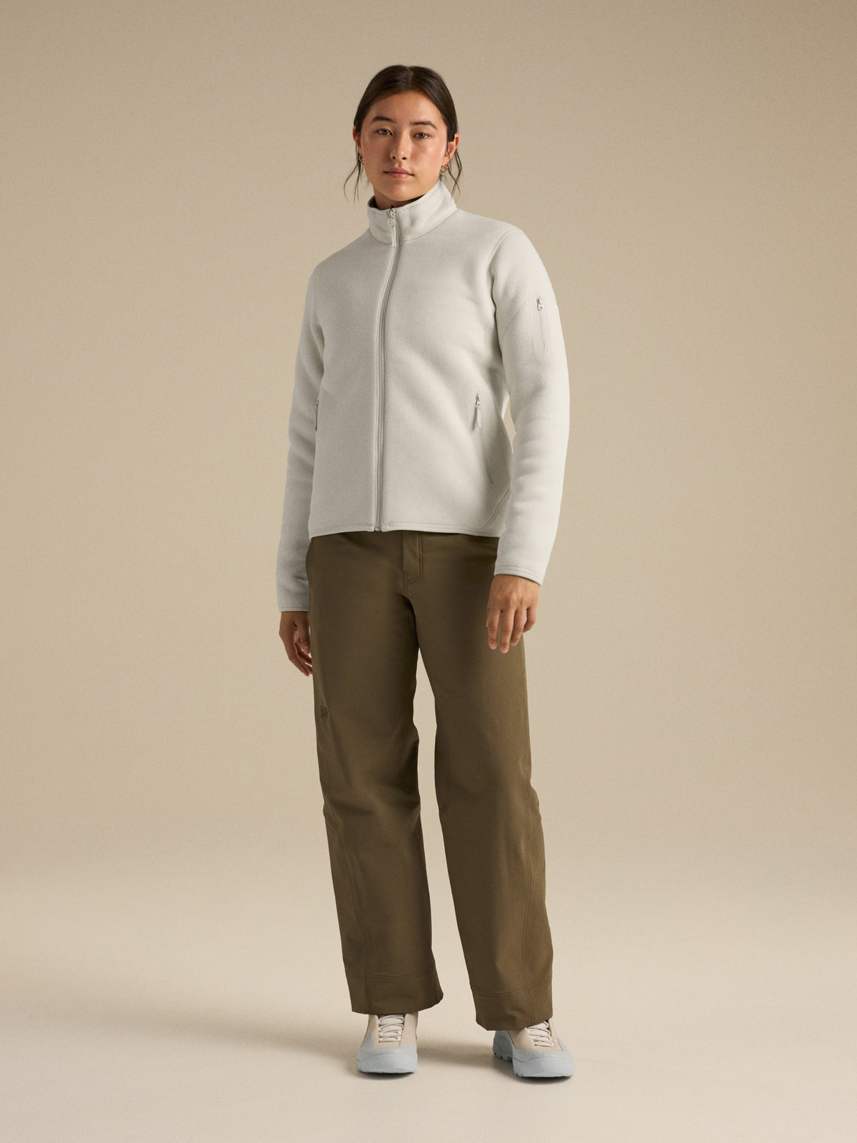 Womens Covert Cardigan-Sweatshirts & Hoodies-Arc'teryx-Arc Silk Hthr / Salt-Mountain Sports