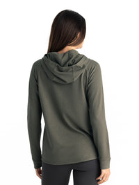 Women's Bamboo Lightweight Fleece Hoodie, image 8