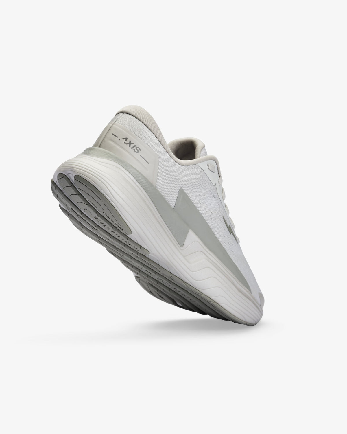 Hylo Axis running shoe in Stone, three-quarter front view