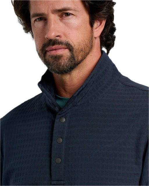 Men's Gridback Fleece Snap Pullover