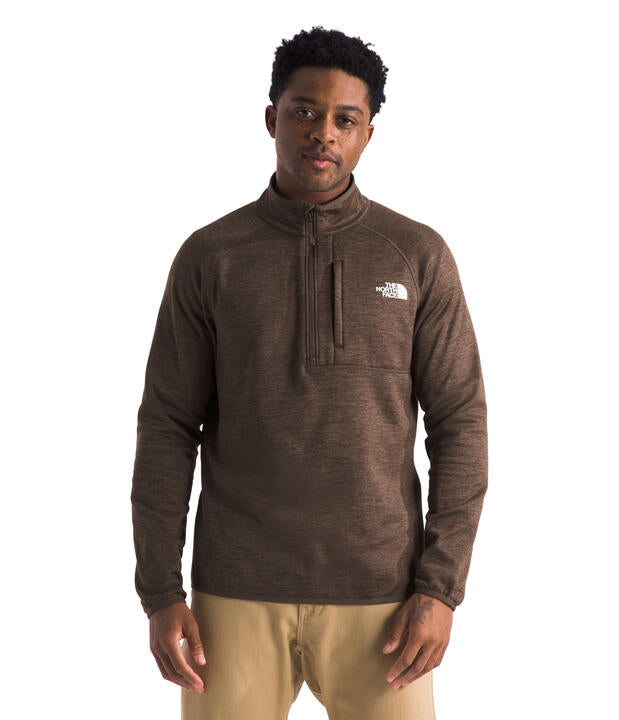 Mens Canyonlands ½ Zip-Pullovers-The North Face-Smokey Brown Heather-Mountain Sports