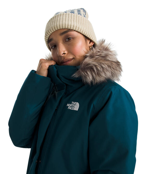 Womens Arctic Parka-Down & Insulated Jackets-The North Face-Midnight Petrol-Mountain Sports