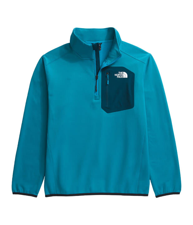 Mens Crest ¼ Zip Jacket-Pullovers-The North Face-Alkaline Blue/Midnight Petrol-Mountain Sports