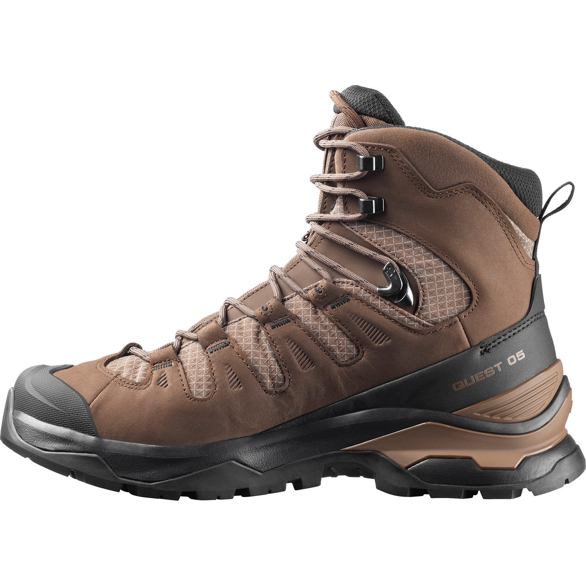 Mens Quest 5 GTX-Hiking Boots-Salomon-Dark Earth/Black/Dark Earth-Mountain Sports