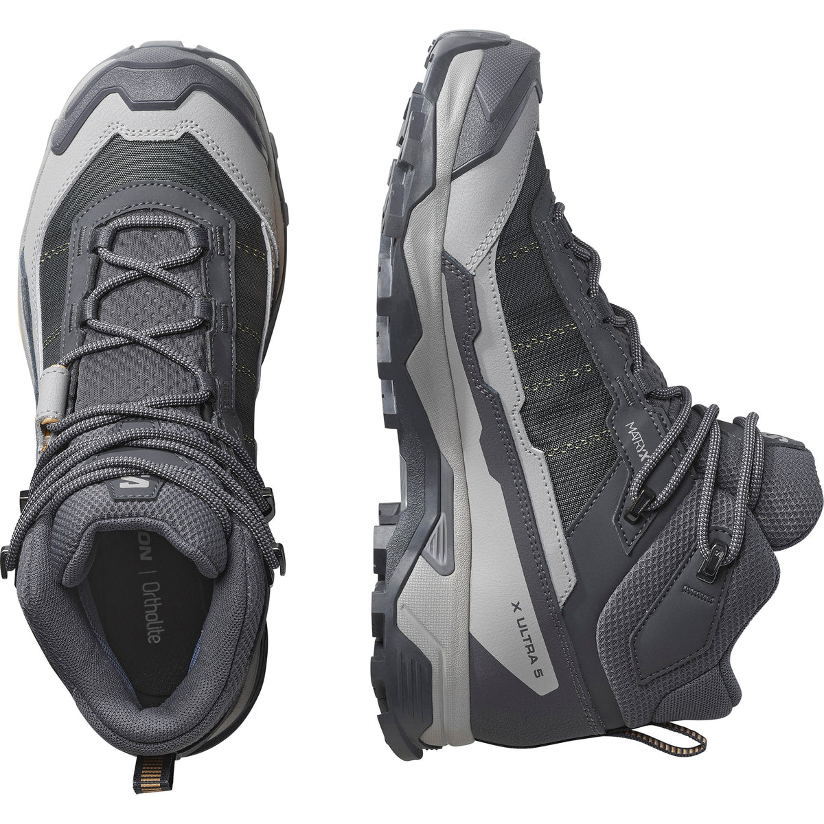 Womens X Ultra 5 Mid GTX Boot-Hiking Boots-Salomon-Nine Iron / Gull / Soft Clay-Mountain Sports