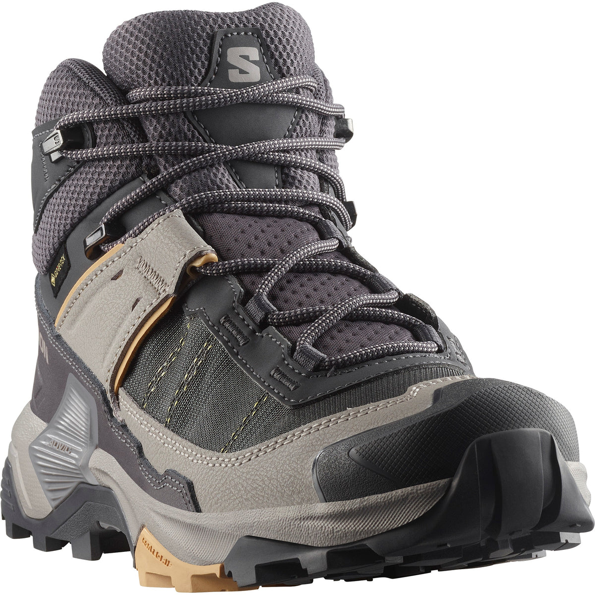 Womens X Ultra 5 Mid GTX Boot-Hiking Boots-Salomon-Nine Iron / Gull / Soft Clay-Mountain Sports